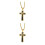 2Pièces Croix Décorative Suspendue Matériau Solide 8