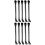 10Pièces Leviers Réparation Acier Noir Usage Polyvalent 7