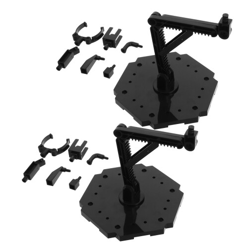 4Ensembles Base Noire Ajustable Pour Supports De Figurines Et Modèles 2