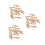 36Pièces Embouts En Bois Sculpté Khaki Pour Projets DIY 6