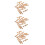 36Pièces Embouts En Bois Sculpté Khaki Pour Projets DIY 5