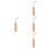 4Pièces Clé Lyre Harpe Bois Acier Compact Clair 10