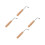 4Pièces Clé Lyre Harpe Bois Acier Compact Clair 6