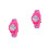 2Pièces Quartz Rose PVC Cartoon Et 6