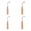 4Pièces Clé Lyre Harpe Bois Acier Compact Clair 7