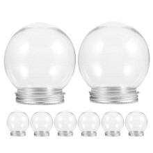 16Pièces Globes Transparentes DIY Pour Artisanat Et Ornements De Noël