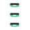 3Pièces Cartouches Toner Vert Compatible Grande Capacité Bureau PP 9