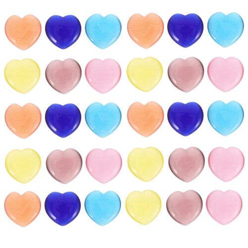60Pièces Perles Œil De Chat Polies Pour Et Décor