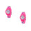 2Pièces Quartz Rose PVC Cartoon Et 4