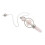 Pendule Hexagonal Naturel En Cristal Rose Pour Dowsing 1
