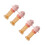 4Pièces Bouchons Enfants Rose Pp+silicone Couvercles 9