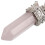 Pendule Hexagonal Naturel En Cristal Rose Pour Dowsing 9