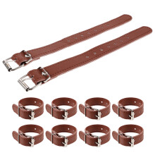 20Pièces Accessoires Enfant Ceintures Panier PU Marron Colorées