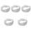 5Rolls White Round Elastic Cord for Shoelaces Tablecloth and Cuffs 5