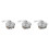 3Pièces Cache Moyeu Tambour En Alliage Argent 10