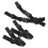 16Pièces Sangles Élastiques Noires Avec Clips Pour Sac À Robustes 3