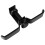 2Pièces Support Casque Métallique Noir Double Pliable 360 2