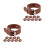 20Pièces Accessoires Enfant Ceintures Panier PU Marron Colorées 5