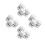 12Pièces Clips Câble Aluminium Argent Pour Rangement Ordonné Et Décor 5