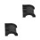 2Pièces De Support En Caoutchouc Noir Pour Stabilisateur 8