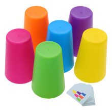 5Ensembles Jeu De Gobelets Empilables En PP Pour Enfants