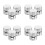 12Pièces Clips Câble Aluminium Argent Pour Rangement Ordonné Et Décor 4