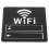 4Pièces Stickers WiFi Noir Décor Mural 2