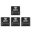 4Pièces Stickers WiFi Noir Décor Mural 8