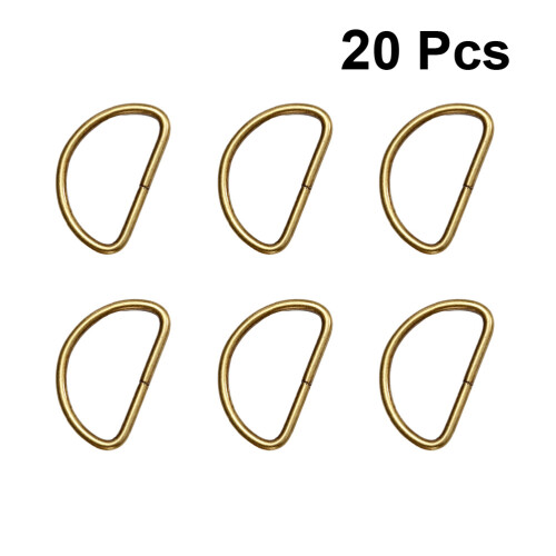 60Pièces Boucles D Durables Dorées Pour Sangles, Sacs Ceintures DIY