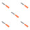 5Pièces Outil Portable Retrait Grip Golf Orange Usage Facile 8