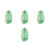 4Pièces Filet De Pliante Nylon Vert À Cordons Grand Volume 10