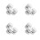 12Pièces Clips Câble Aluminium Argent Pour Rangement Ordonné Et Décor 7