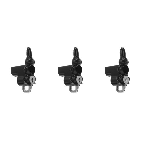3Pièces Crochet Suspendu Pour Scooter Noir 2