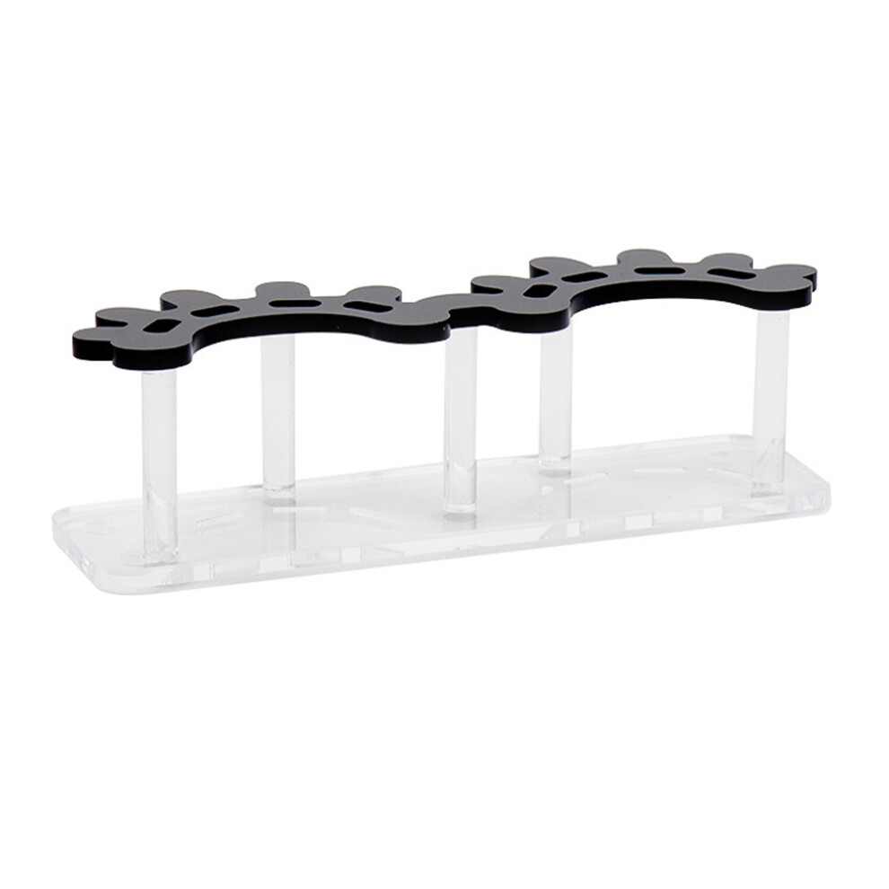 Villcase Black 4Pcs Acrylic Tweezer Display Stand Lash Extension Tool Holder