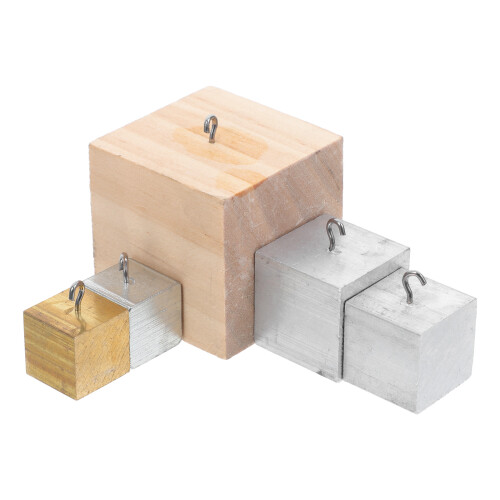 10Pièces Cubes De En Fer, Cuivre, Aluminium Pour Enseignement 2
