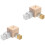 10Pièces Cubes De En Fer, Cuivre, Aluminium Pour Enseignement 5