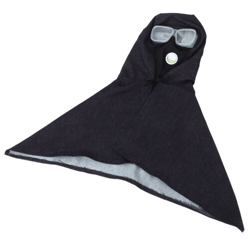 2Pièces Cagoule De Travail En Denim Lunettes Intégrées