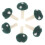 12Pièces Accessoires DIY Champignon Vert Feutre Pour Broche 2