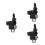 3Pièces Crochet Suspendu Pour Scooter Noir 6