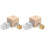 10Pièces Cubes De En Fer, Cuivre, Aluminium Pour Enseignement 4