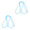 2Pièces Porte- Antiperte En Métal Polyester Ciel 5