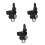 3Pièces Crochet Suspendu Pour Scooter Noir 4