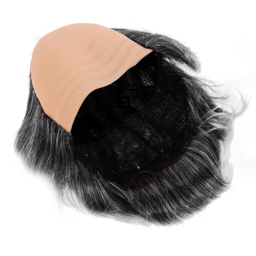 3St Grijze Bald Cap Synthetisch Oudeman Pruik 1