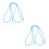 2Pièces Porte- Antiperte En Métal Polyester Ciel 4