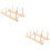 2Pièces Porte-Fil Broderie Bois Support Rangement Marron 8