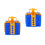 2Ensembles Décorations Boîtes Cadeaux 3D Créatives Colorées 4