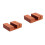 2Pcs Brown Wooden Storage Organizer Kitchen Board Holder Rack 5