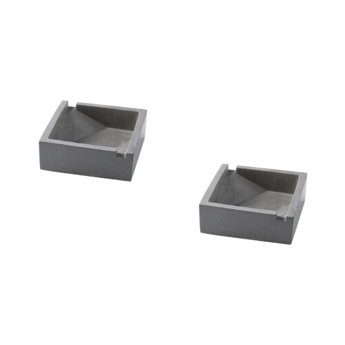 2Pcs Grey Creative Cement Ashtray Home Desktop Decoration and Jar 2