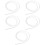 5Pcs Silicone Breast Pump Flange Inserts and Hose 8