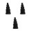 3Pcs Black Rubber Cable Cord Grommet Durable Waterproof Wire Protector 10